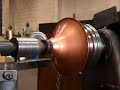 Metal Spinning Copper Lamp