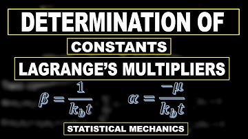 Determination of Constants(Lagrange