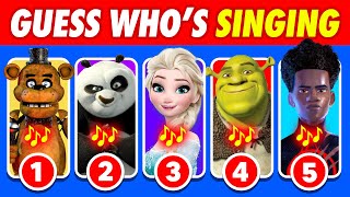 Guess Who's Singing! 💖🎶🌟 Salish Matter, Lay Lay, Elsa, Kungfu Panda 4, Freddy Fazbear, MrBeast