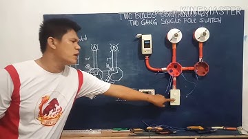 How to install Two Bulbs Controlled by 2gang Single Pole Switch