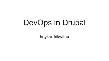 DevOps in Drupal