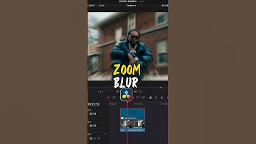 Zoom blur effect in DaVinci Resolve