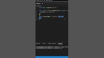 Setup Basic Web Server In NodeJS | Under 60 Seconds or Less #shorts #nodejs