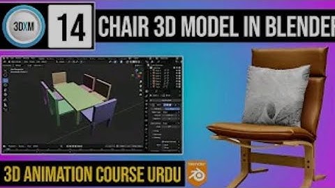 3D Animation Course Class 14/How to Create Chair 3d model in blender/ 3DX Mentor (360p). mp4 
