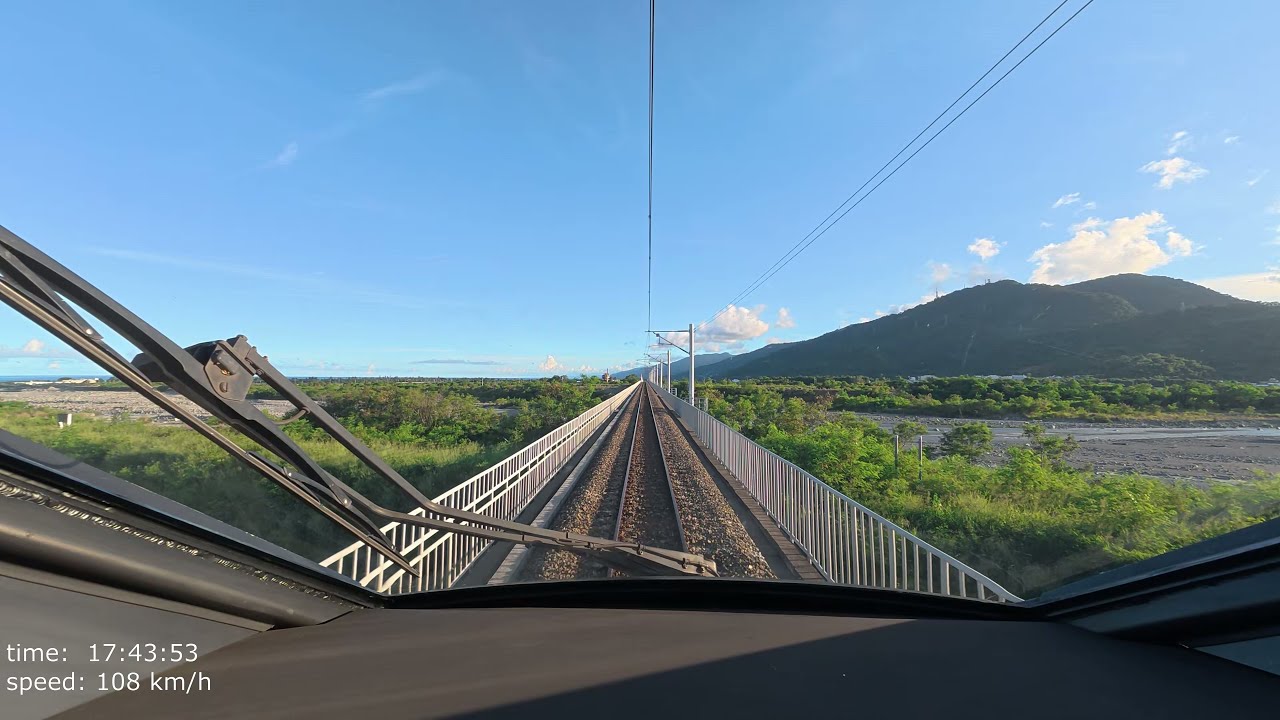 2025.06.25 EMU3000 386次 台東-潮州 路程景 GPS