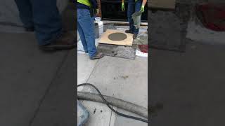 Slump flow test for self consolidating concrete