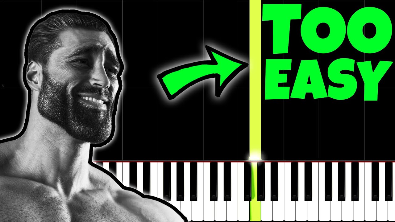 Sad Gigachad theme on piano #gigachad #memes #music 