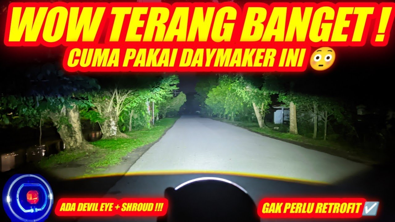 LAMPU UTAMA DAYMAKER BILED 7 INCH CR7 !