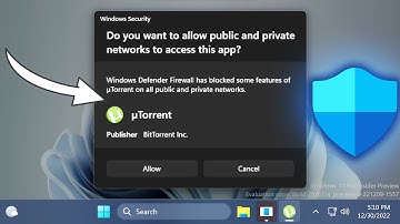 New Windows Firewall Dialog Design in Windows 11