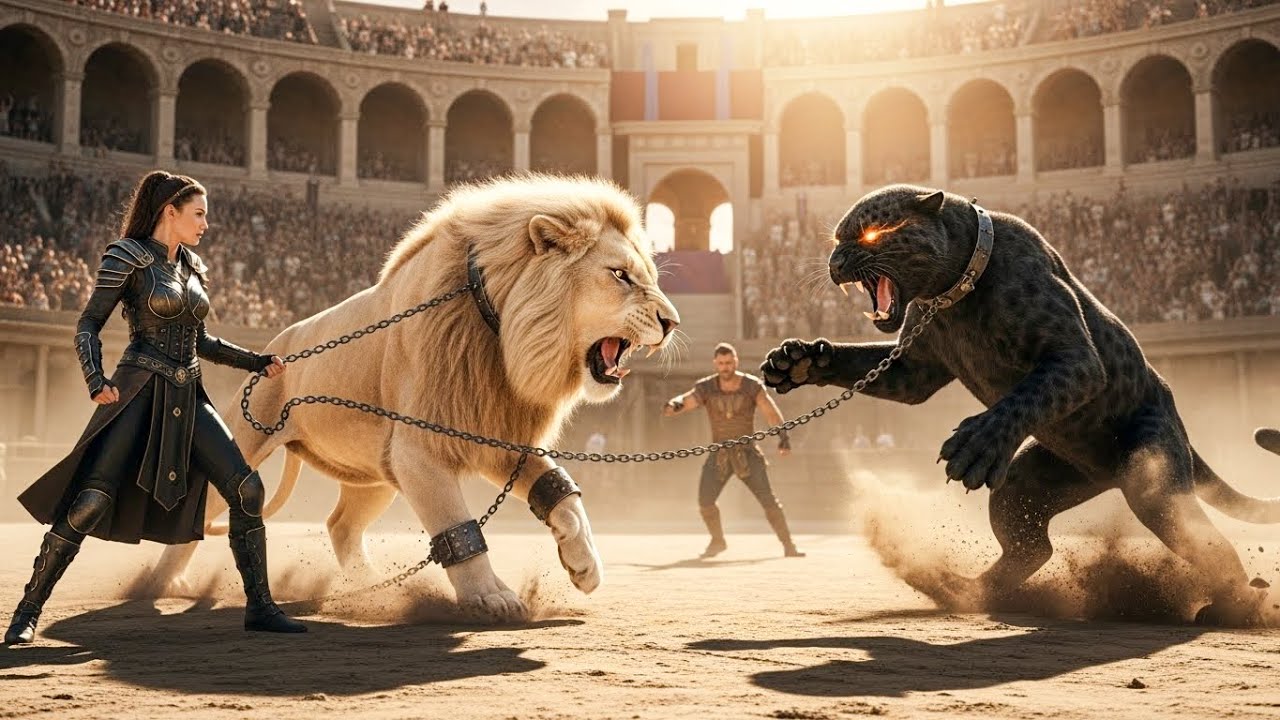 Legendary White Lion vs Savage Black Panther | Full Cinematic Battle | Who Will Win?