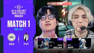 피지컬 vs 피지컬 | EDG vs FUT | 플레이오프 7일차 MATCH 1 H/L 06.13 | 발로란트 마스터스 런던 2026