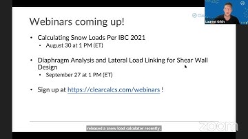 ClearCalcs Learn Hour: Seismic Analysis to ASCE 7-16