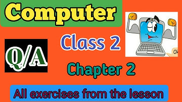 Computer Q/A Class 2/ Chapter 2/All solved exercises/ NCERT Syllabus/Army public school book