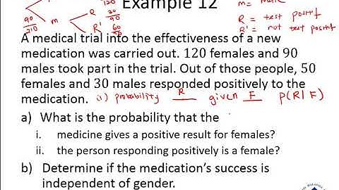 Probability using tree diagram and contingency table