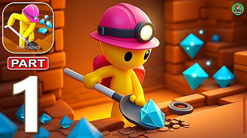 Dig Deep - Gameplay Walkthrough Part 1 - Dig Mining Diamond Tycoon (Android, iOS)