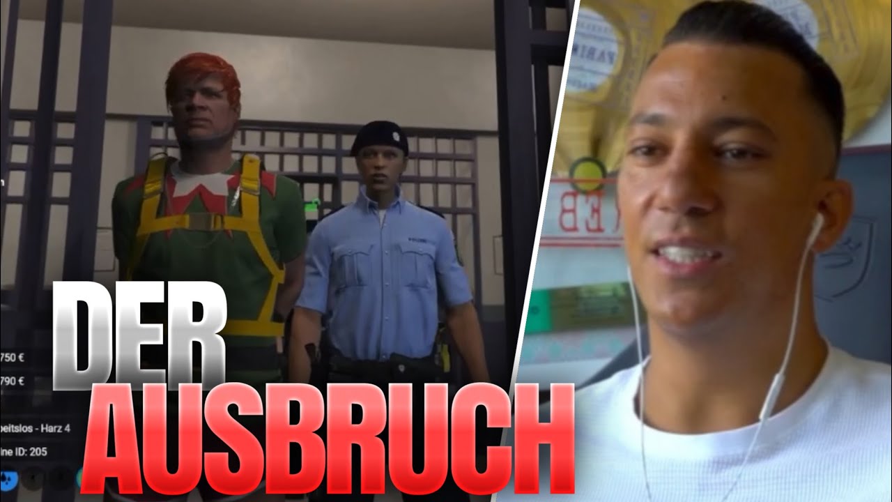 Marcel Heris hilft Farid Bang beim Ausbruch aud dem Gefängnis! | GTA Roleplay Teil 2