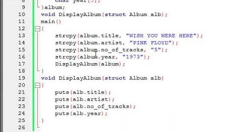 C Programming Tutorial   69 Passing Structures to Functions