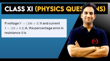 If voltage V = (100 ± 5) V and current I = (10 ± 0.2) A, the percentage error in resistance R is :