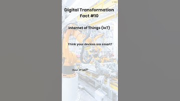 Digital Transformation Fun Fact #10 | Internet of Things (IoT) | #TDE | #TDENG | #TDENGServices
