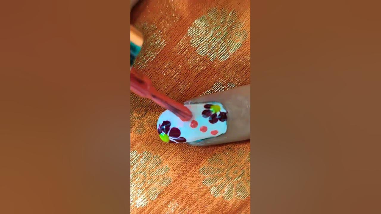 White and Gold Short Nail Art - wide 6