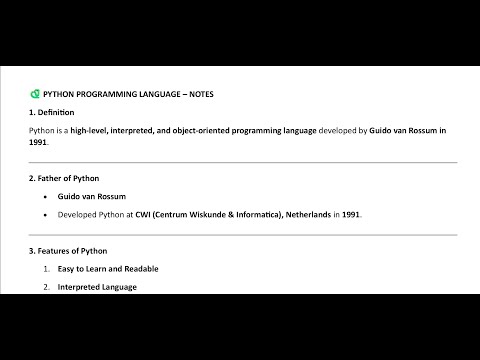 Python Tutorial for Beginners (Part 1) | Features, Definition & Simple Program