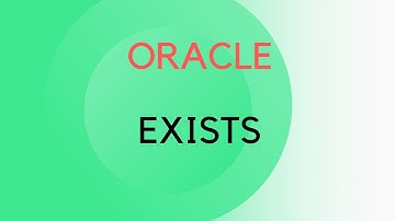 Exists Operator in Oracle