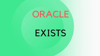 Exists Operator in Oracle Net Worth