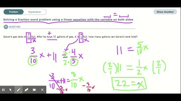 ALEKS - Solving a fraction word problem using a linear equation with the variable on both sides
