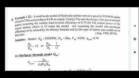 Turbo Machines - Module-1 - Numerical 7