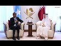 HH the Amir Receives Written Message from Somali President