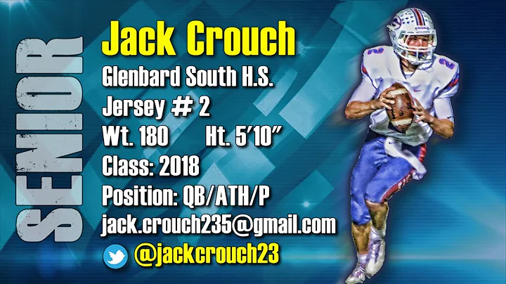 Jack Crouch 2018 ATH/QB/P Senior Season Highlights