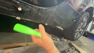 Removing detached side skirt from Fiat Abarth 500
