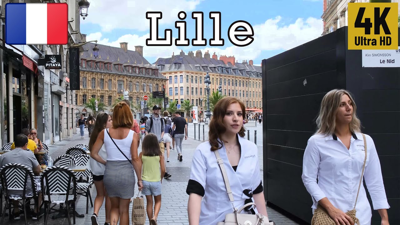 Lille | FRANCE Walking Tour (4k Ultra HD 60fps)