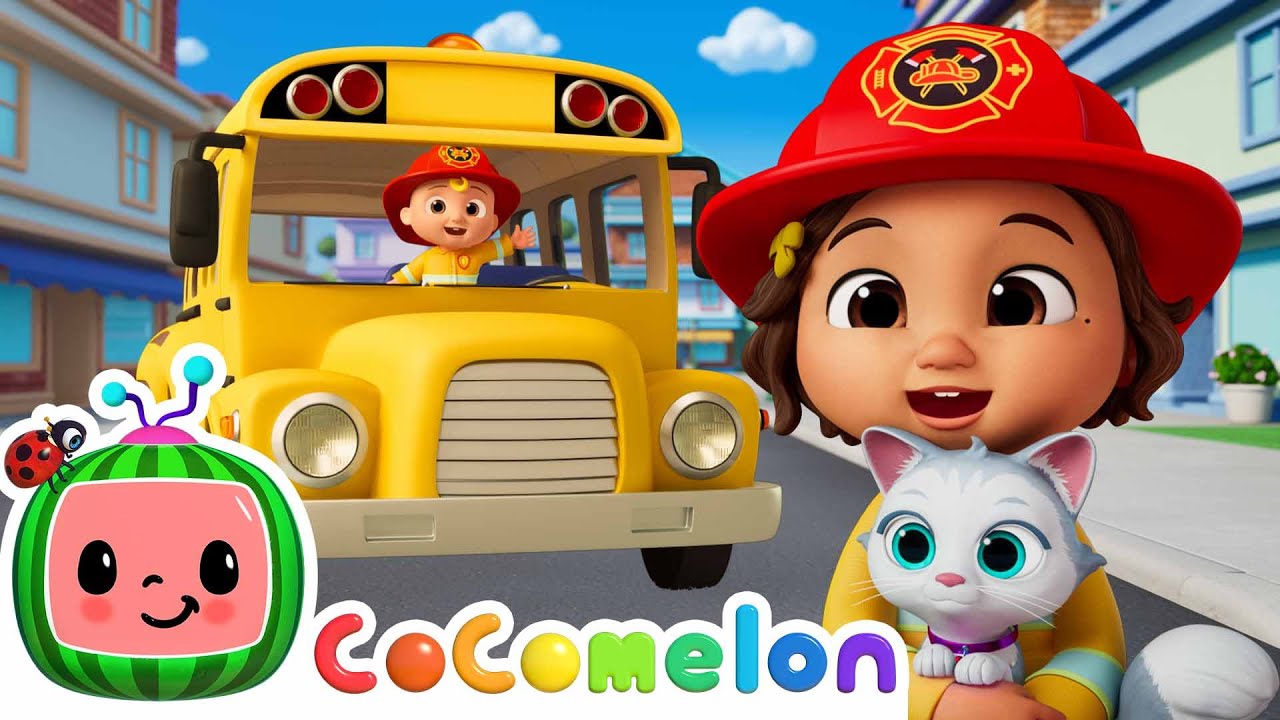 Wheels on the Bus – Rocket Rescue! | CoComelon Nursery Rhymes & Kids Songs