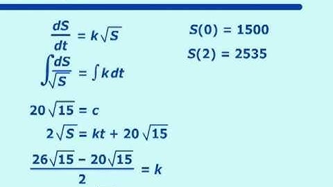 Modeling using Separable Differential Equations