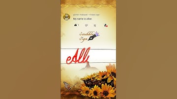 Allan Name Writing (Special Requested VIDEO) #namewriting  #cursivewriting #shorts #calligraphy #yt