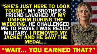 My Brother's Friend Called My Uniform a Costume at His Wedding—Then He Saw My Medal