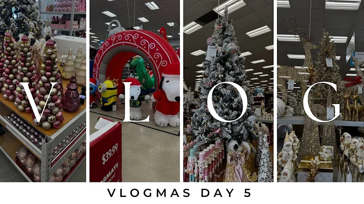 Vlogmas Day 5 | Tree Shopping | Red Christmas Decor