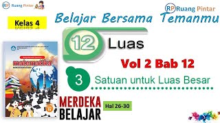 Satuan Luas untuk Luas Besar Vol 2 Bab 12 Hal 26-30 Matematika Kelas 4 SD Kurikulum Merdeka