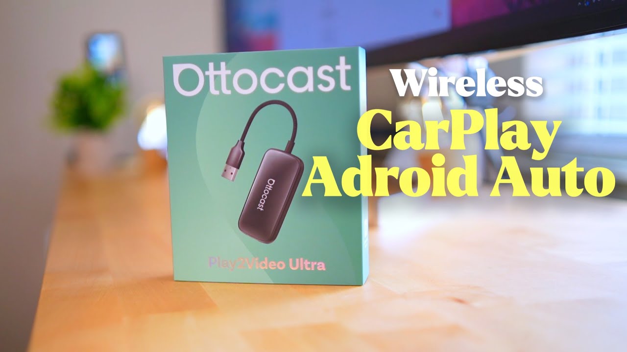 Ottocast Play2Video Ultra AI Box | Wireless CarPlay & Android Auto
