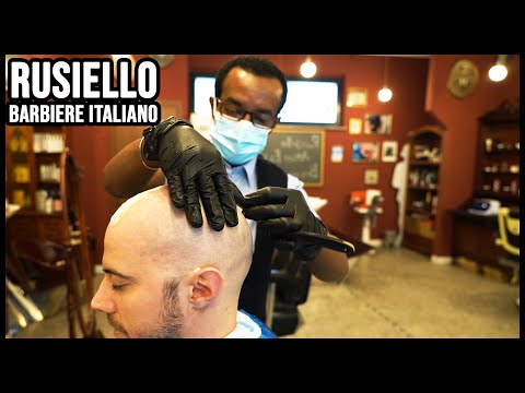 💈 Classic Old Time Wet Shave with Hot Towel | HEAD SHAVE | ASMR no talking