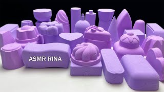 ASMR baking soda crunchy purple