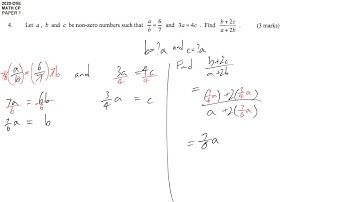 DSE maths core 2020 paper1 #04 ratio