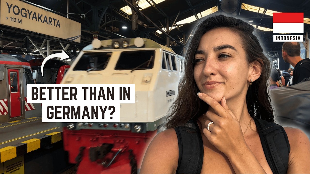 I took the TRAIN from Yogyakarta to Malang, Indonesia 🇮🇩 (FIRST CLASS)