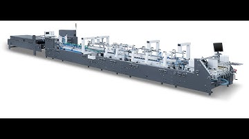 High speed folder gluer machine works smoothly at customer factory workshop