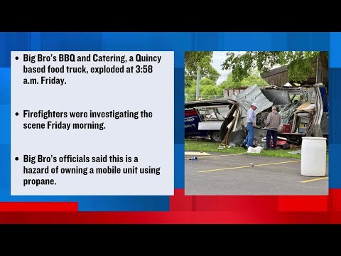 Big Bro's BBQ food truck explodes early Friday in Quincy