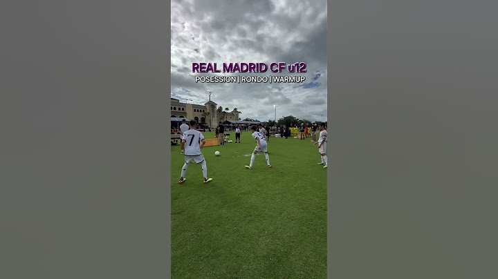 Real Madrid CF u12: posession | rondo | warmup | pre-game | pre-match #football #soccer #academy