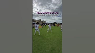 Real Madrid CF u12: posession | rondo | warmup | pre-game | pre-match #football #soccer #academy