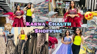 😍Karwa Chauth New Dresses Shopping ki Mummy ke liye Most Beautifull 👗 Heavy Lehenga Bindass Kavya