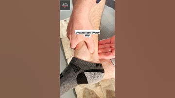 Achilles relief!! Self massage for calf and achilles pain 👀💯 #pain #massage #athlete